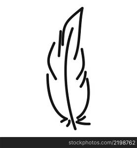 Drawing feather icon outline vector. Ink pen. Smooth light. Drawing feather icon outline vector. Ink pen