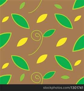 Drawing leaf comic, Seamless pattern. Kawaii vector illustration graphic design for screening or printing industry.