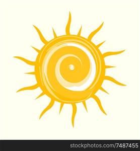 Drawing of sun icon