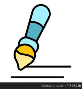 Drawing pencil icon outline vector. Artist class. Painting school color flat. Drawing pencil icon vector flat