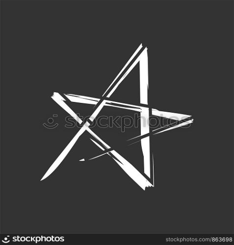 Drawing Star Logo Template Illustration Design. Vector EPS 10.