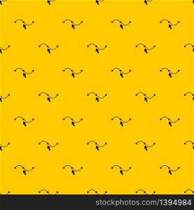 Drawing the curve pattern seamless vector repeat geometric yellow for any design. Drawing the curve pattern vector