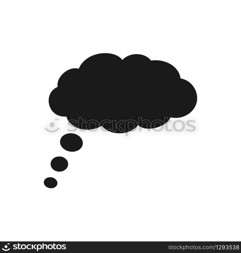 dream cloud icon in trendy flat design