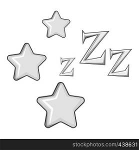 Dreaming icon in monochrome style isolated on white background vector illustration. Dreaming icon monochrome