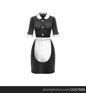 Dress black girl. Party silhouette. Apparel shop. Friendly background dress. 3d realistic vector. Dress black girl vector