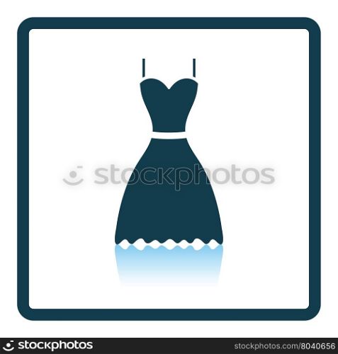 Dress icon. Shadow reflection design. Vector illustration.