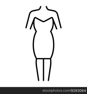 Dress icon vector on trendy design