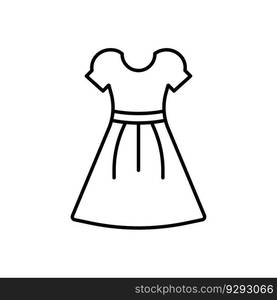 Dress icon vector on trendy design