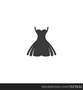 Dress logo vector icon illustration design