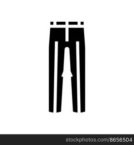 dress pants clothes glyph icon vector. dress pants clothes sign. isolated symbol illustration. dress pants clothes glyph icon vector illustration
