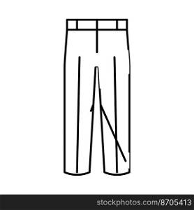 dress pants clothes line icon vector. dress pants clothes sign. isolated contour symbol black illustration. dress pants clothes line icon vector illustration