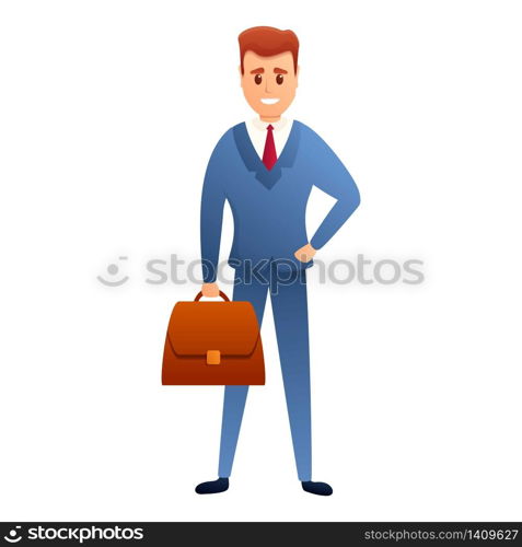 Dressed businessman icon. Cartoon of dressed businessman vector icon for web design isolated on white background. Dressed businessman icon, cartoon style