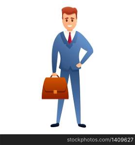 Dressed businessman icon. Cartoon of dressed businessman vector icon for web design isolated on white background. Dressed businessman icon, cartoon style
