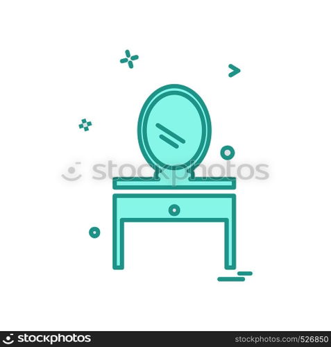 Dressing table icon design vector
