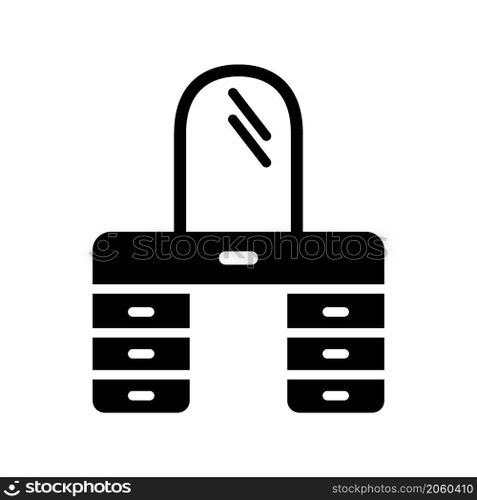 dressing table icon solid style