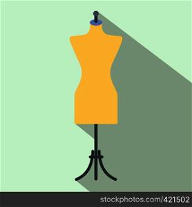 Dressmaker model flat icon for web and mobile devices. Dressmaker model flat icon