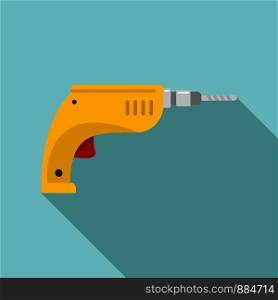 Drill icon. Flat illustration of drill vector icon for web design. Drill icon, flat style
