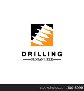  Drill logo icon design template ,Logo for mining / business / bore / drilling business / oil drilling. Other companies. Vector illustration.