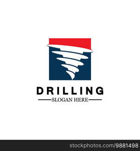  Drill logo icon design template ,Logo for mining / business / bore / drilling business / oil drilling. Other companies. Vector illustration.