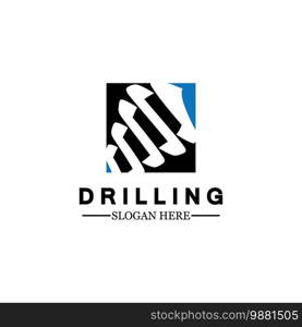  Drill logo icon design template ,Logo for mining / business / bore / drilling business / oil drilling. Other companies. Vector illustration.