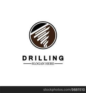  Drill logo icon design template ,Logo for mining / business / bore / drilling business / oil drilling. Other companies. Vector illustration.