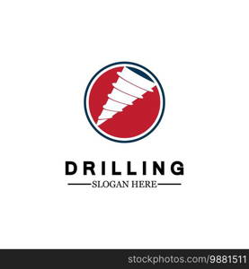  Drill logo icon design template ,Logo for mining / business / bore / drilling business / oil drilling. Other companies. Vector illustration.