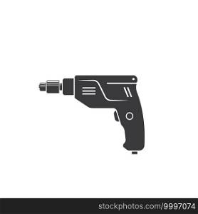 drill machine icon vector illustration design template  