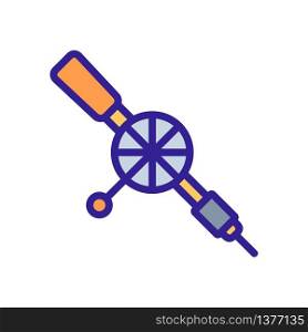 drill mixer icon vector. drill mixer sign. color symbol illustration. drill mixer icon vector outline illustration