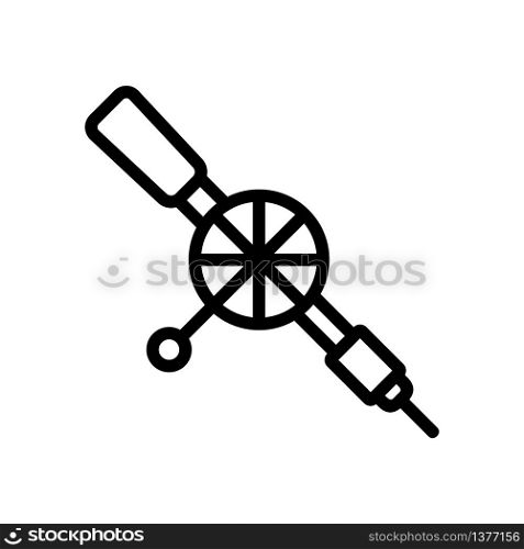 drill mixer icon vector. drill mixer sign. isolated contour symbol illustration. drill mixer icon vector outline illustration
