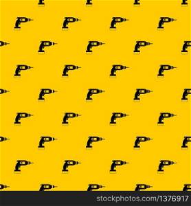 Drill pattern seamless vector repeat geometric yellow for any design. Drill pattern vector