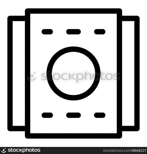 Drill tv mount icon outline vector. Wall bracket. House cinema. Drill tv mount icon outline vector. Wall bracket