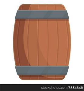 Drink barrel icon cartoon vector. Wine cellar. Winery bar. Drink barrel icon cartoon vector. Wine cellar