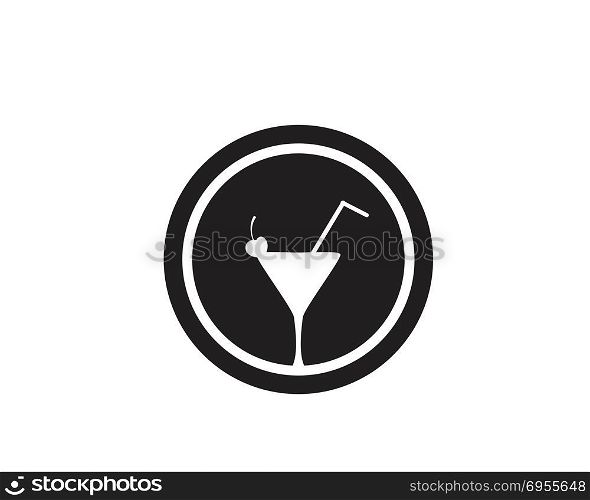 Drink caffe cup Logo Template vector icon design