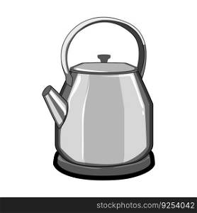 drink electric kettle cartoon. domestic beverage, al object drink electric kettle sign. isolated symbol vector illustration. drink electric kettle cartoon vector illustration