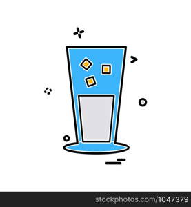 Drink icon design vector