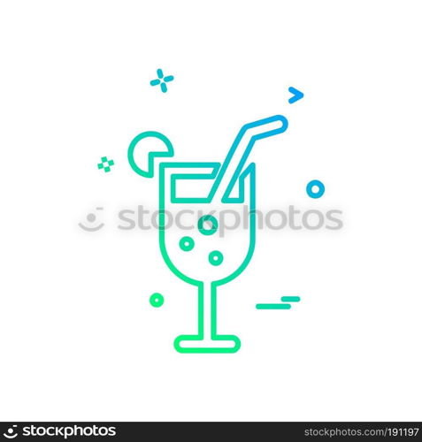 Drink icon design vector