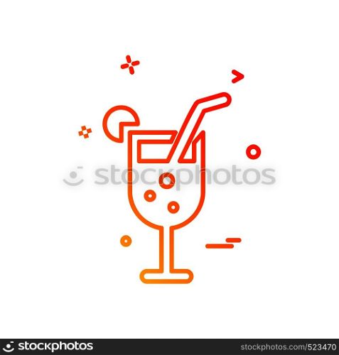 Drink icon design vector
