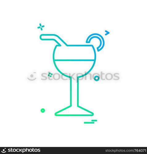 Drink icon design vector