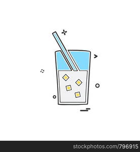 Drink icon design vector