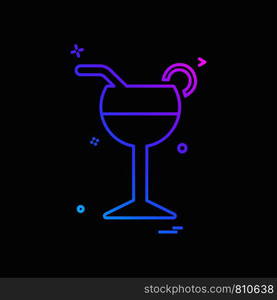 Drink icon design vector