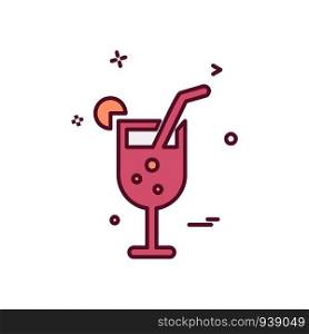 Drink icon design vector