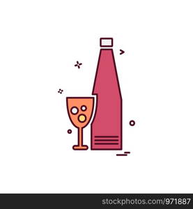 Drink icon design vector