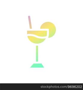 Drink icon solid gradient purple yellow green summer beach illustration vector element and symbol perfect.
