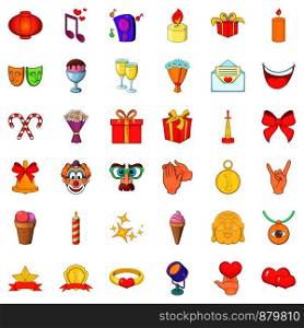 Drink icons set. Cartoon style of 36 drink vector icons for web isolated on white background. Drink icons set, cartoon style
