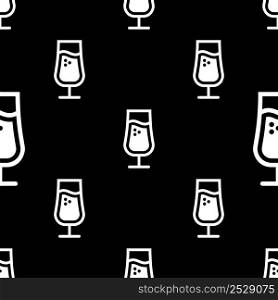 Drink Juice Glass Icon Seamless Pattern, Soft, Beverage Glass Icon Vector Art Illustration