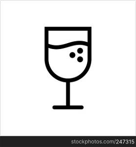 Drink Juice Glass Icon Vector Art Illustration