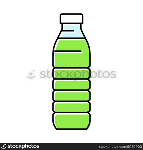 drink juice plastic bottle color icon vector. drink juice plastic bottle sign. isolated symbol illustration. drink juice plastic bottle color icon vector illustration