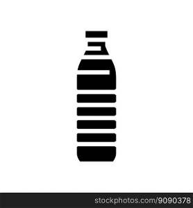 drink juice plastic bottle glyph icon vector. drink juice plastic bottle sign. isolated symbol illustration. drink juice plastic bottle glyph icon vector illustration