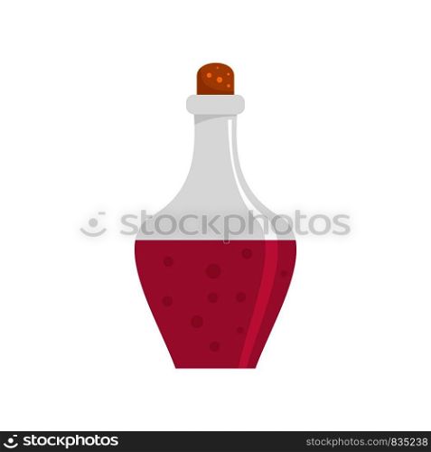 Drink potion icon. Flat illustration of drink potion vector icon for web isolated on white. Drink potion icon, flat style