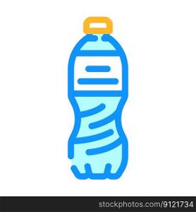 drink soda plastic bottle color icon vector. drink soda plastic bottle sign. isolated symbol illustration. drink soda plastic bottle color icon vector illustration